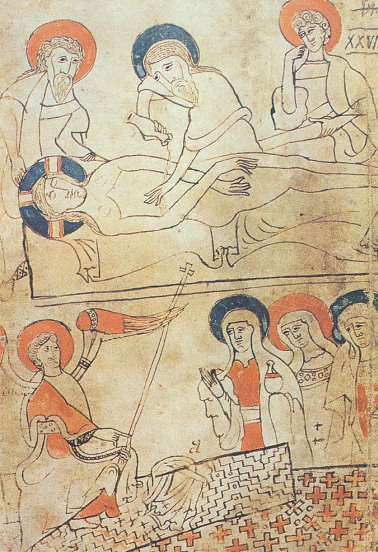 Manuskrypt Węgierski (1192-1195) - pochówek Jezusa